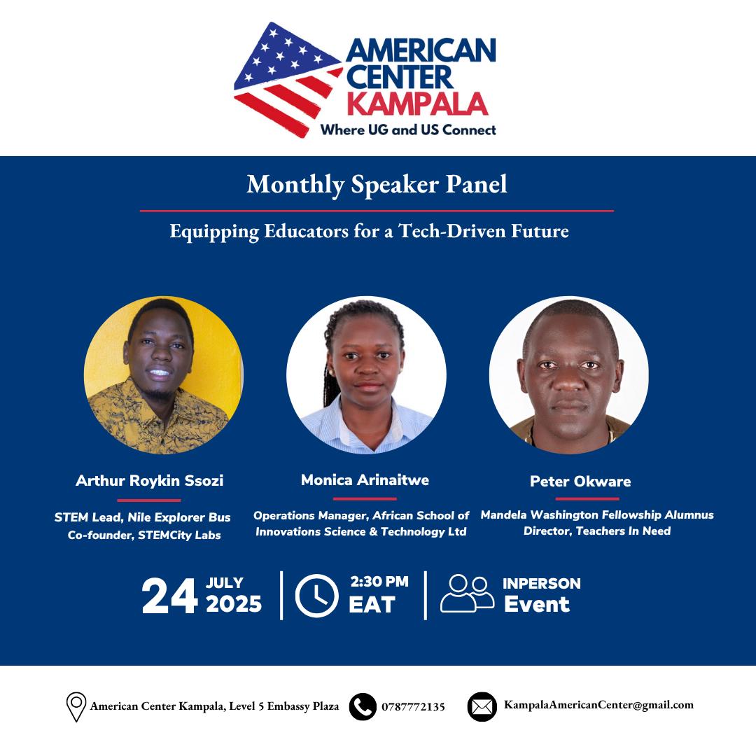 American Center Kampala Panel Discussion Poster